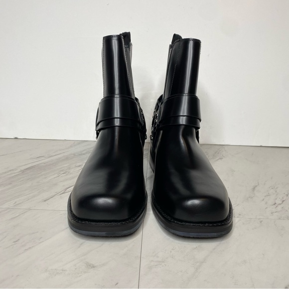 Marc Fisher Mizzie Black Harness Square Toe Boot 8 1/2 M - Picture 2 of 14